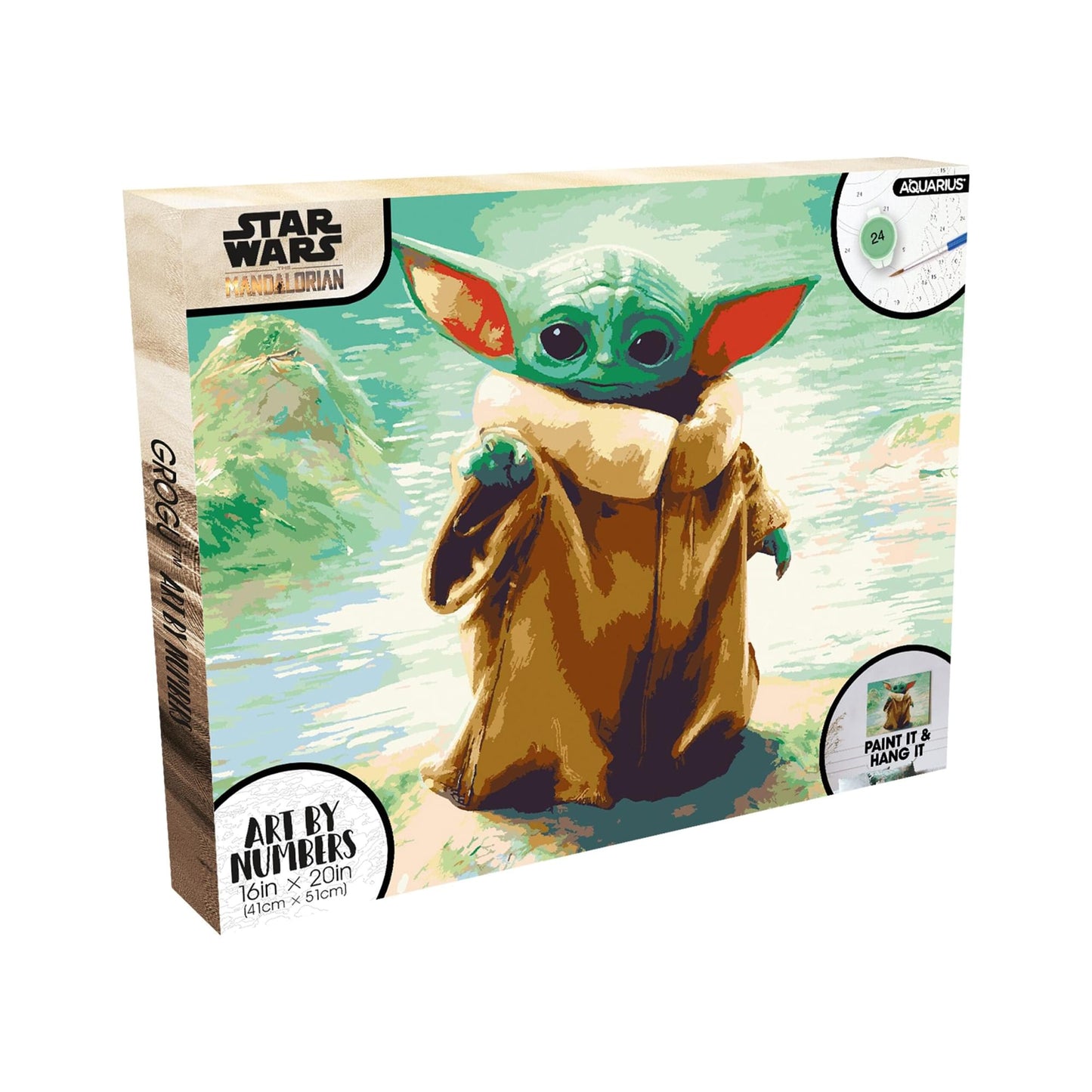 Star Wars The Mandalorian Grogu Art By Numbers Painting Kit