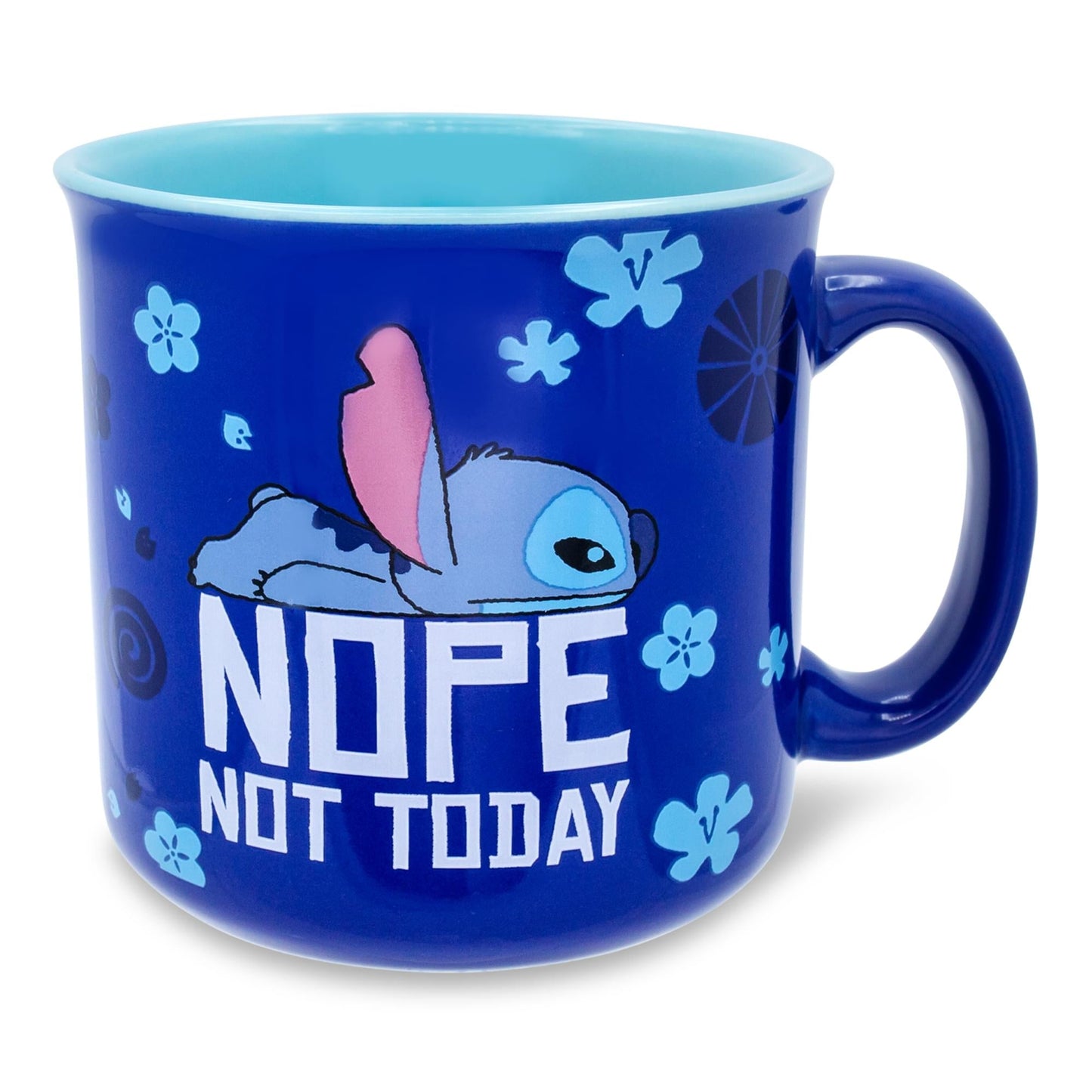 Disney Lilo & Stitch "Nope Not Today" Ceramic Camper Mug | Holds 20 Ounces