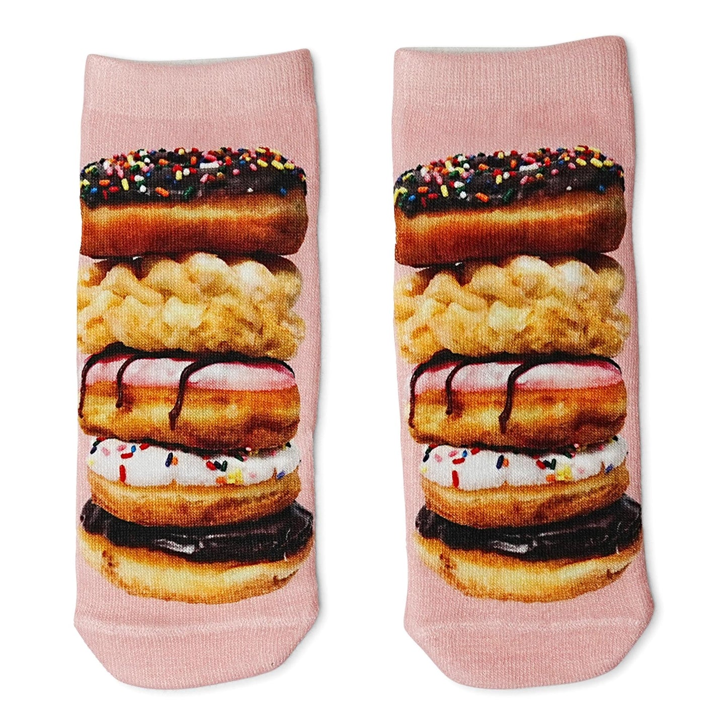 Stacked Donuts Photo Print Ankle Socks