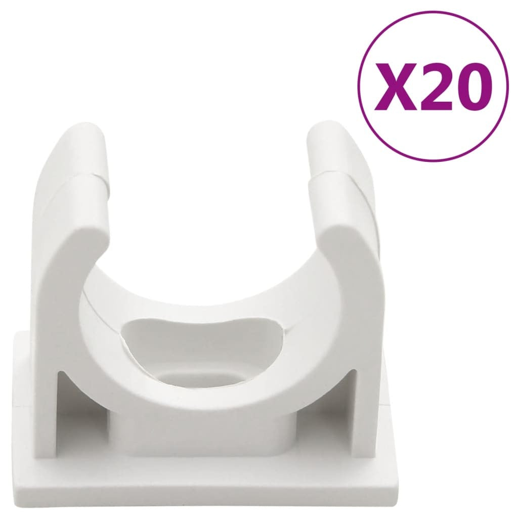 Cable Trunkings with Clips 0.79" 32.8' PVC