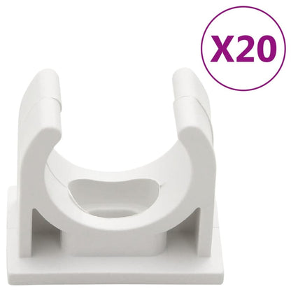 Cable Trunkings with Clips 0.79" 32.8' PVC