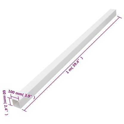 Cable Trunking 3.9"x2.4" 32.8' PVC