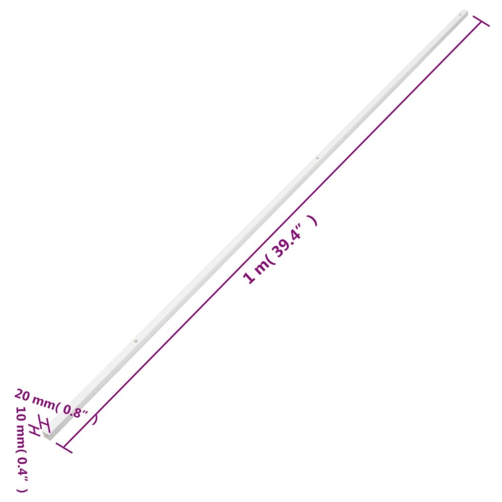 Cable Trunking 0.8"x0.4" 98.4' PVC
