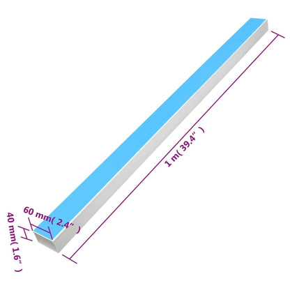 Cable Trunking Self-Adhesive 2.4"x1.6" 32.8' PVC