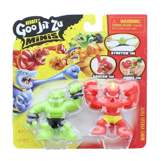 Heroes of Goo Jit Zu Minis Versus Figure 2-Pack | Blazagon vs Rockjaw