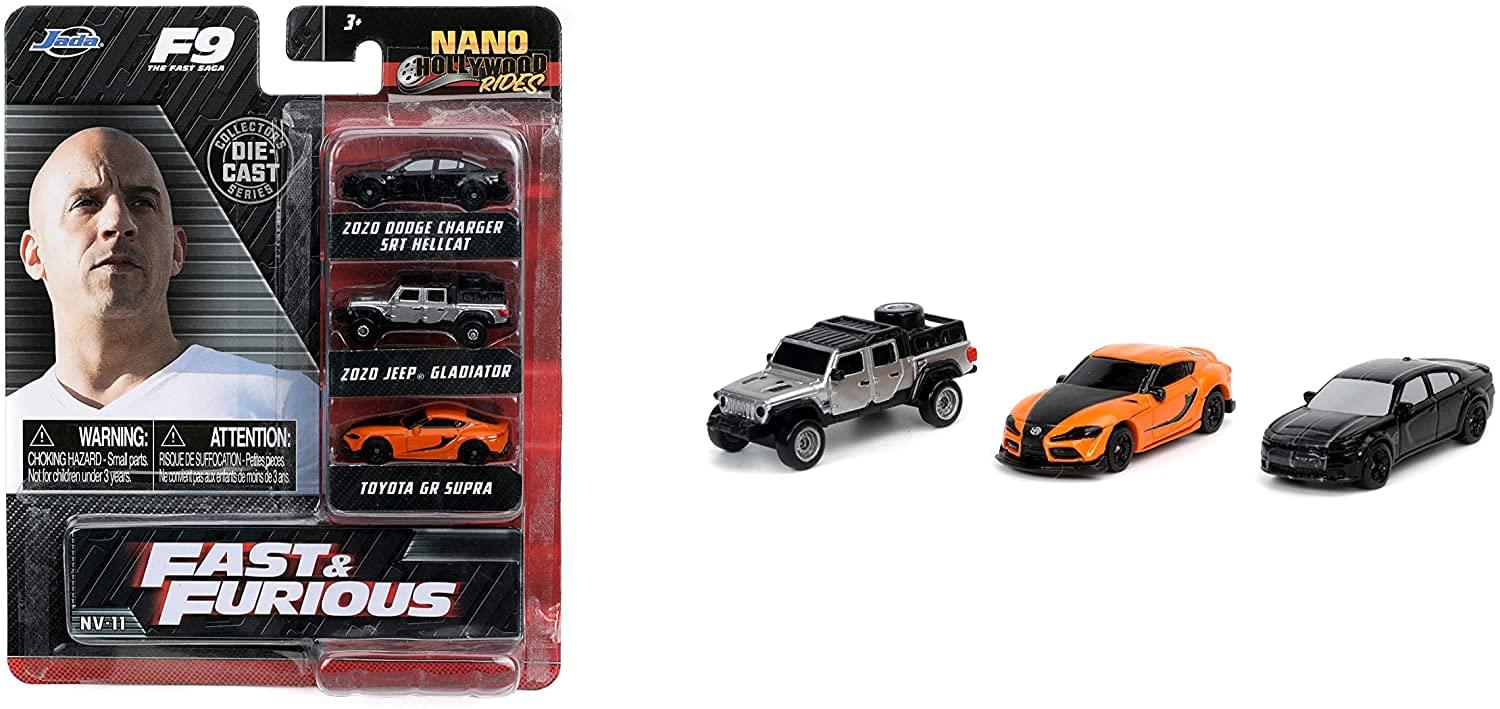 Fast and Furious 9 Nano Hollywood Rides 3-Pack | Set A