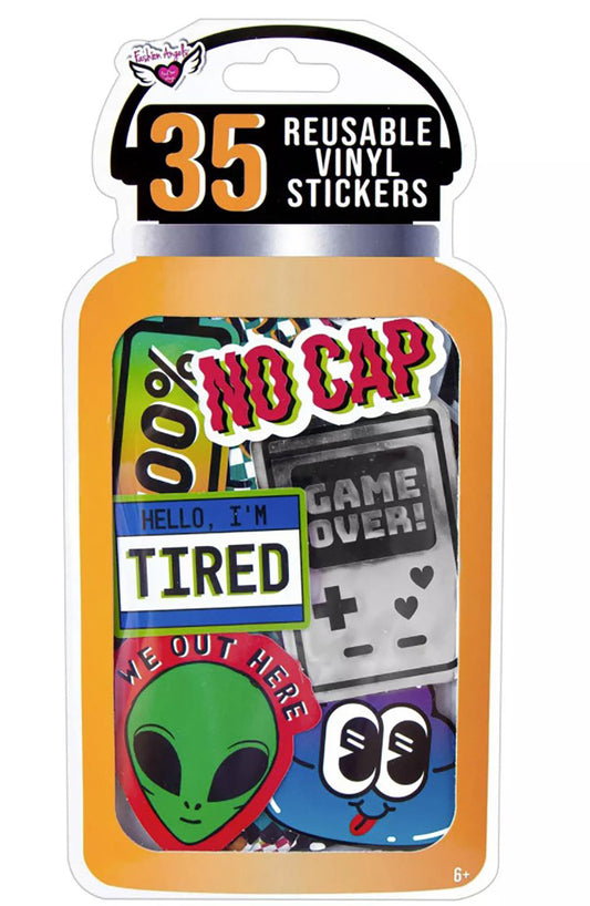 Fashion Angels Reusable Vinyl Sticker Pack | Gamer