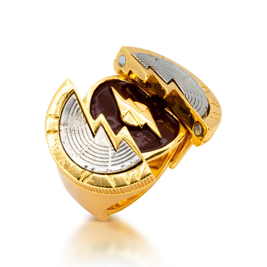 DC The Flash Movie Costume Ring 24kt Gold Replica, Size 10 | SDCC 2023 Exclusive