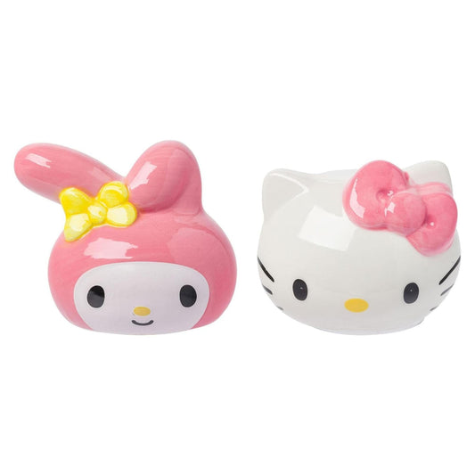 Sanrio Hello Kitty and My Melody Ceramic Salt and Pepper Shaker Set
