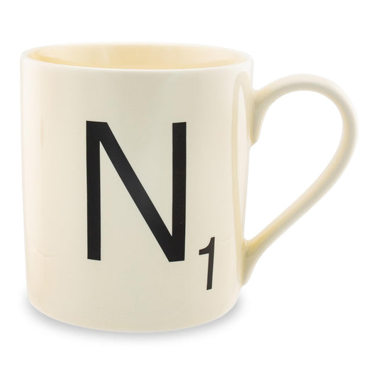 Scrabble Coffee Mug - Choose Your Letters Letter N