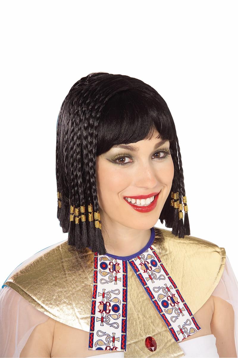 Queen Of The Nile Egyptian Cleopatra Adult Black Costume Wig