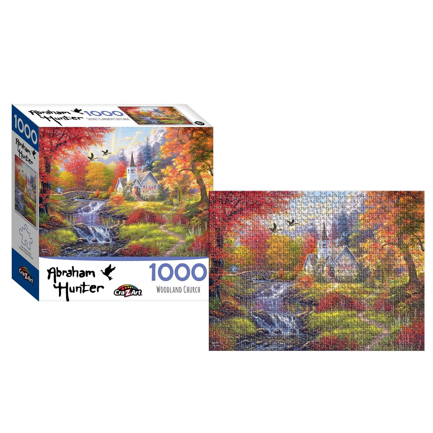 Woodland Church by Abraham Hunter 1000 Piece Jigsaw Puzzle