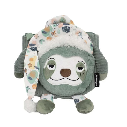 Les Delingos Corduroy Backpack Plush | Chillos the Sloth