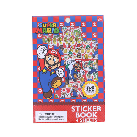 Super Mario Sticker Book | 4 Sheets | Over 300 Stickers