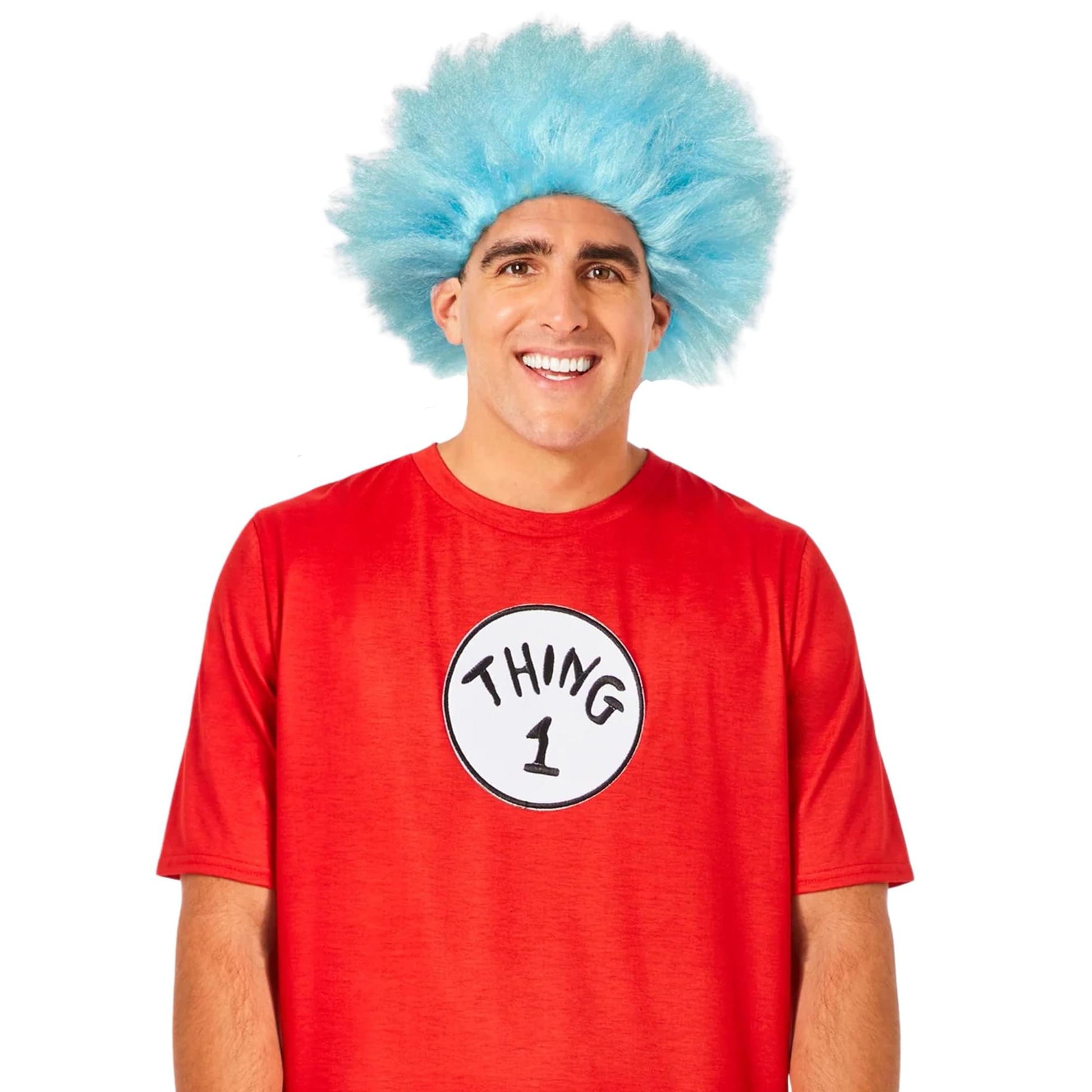 Dr. Seuss Thing 1/2 Hat & Tie Adult Costume Kit