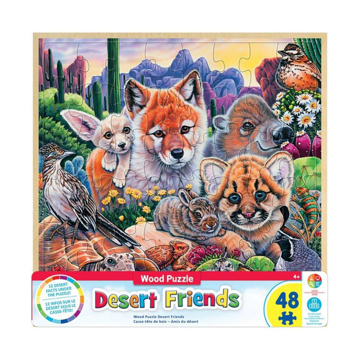 Desert Friends 48 Piece Real Wood Jigsaw Puzzle