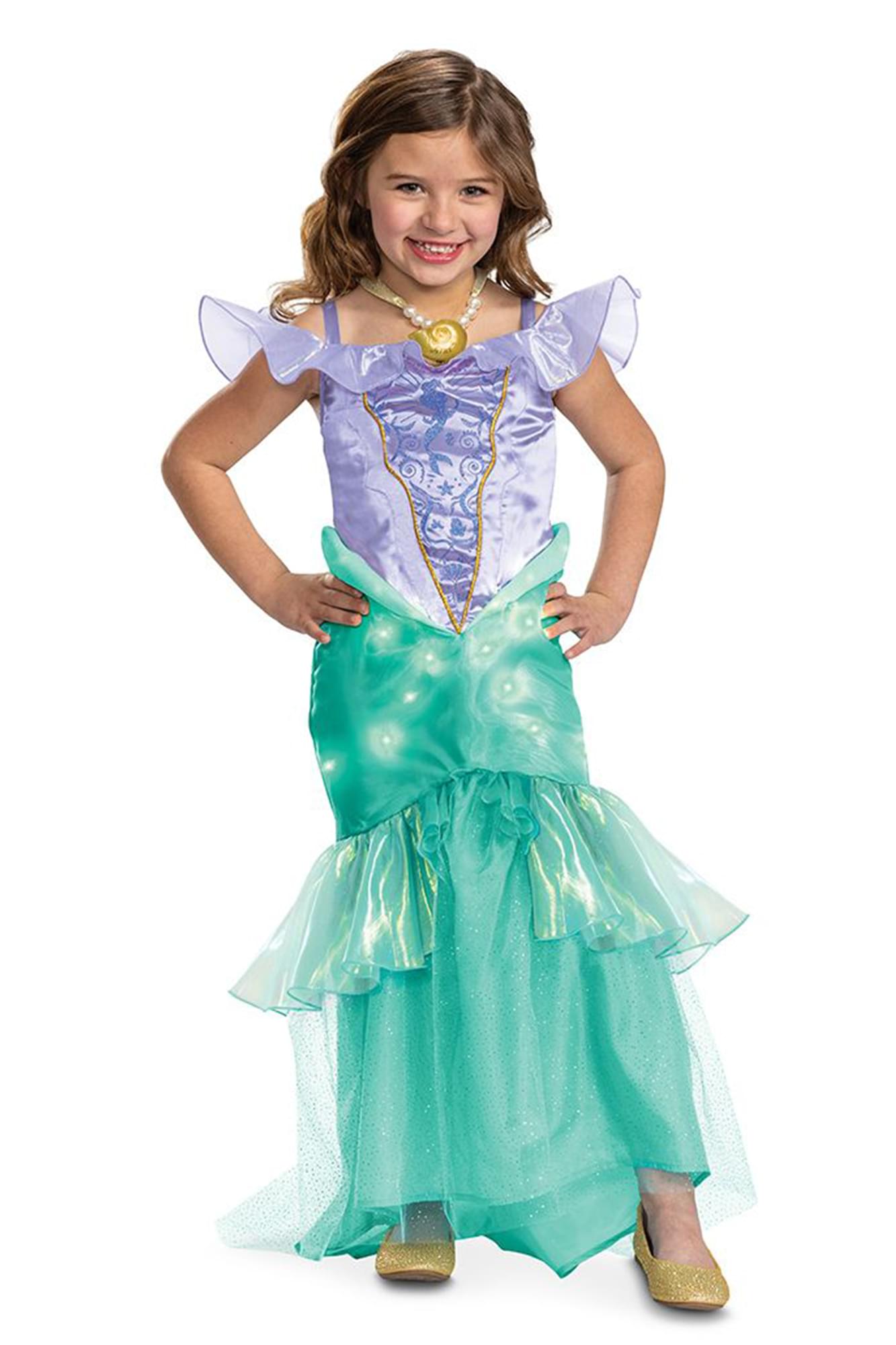 Disney The Little Mermaid Ariel Light & Sound Prestige Child Costume | X-Small