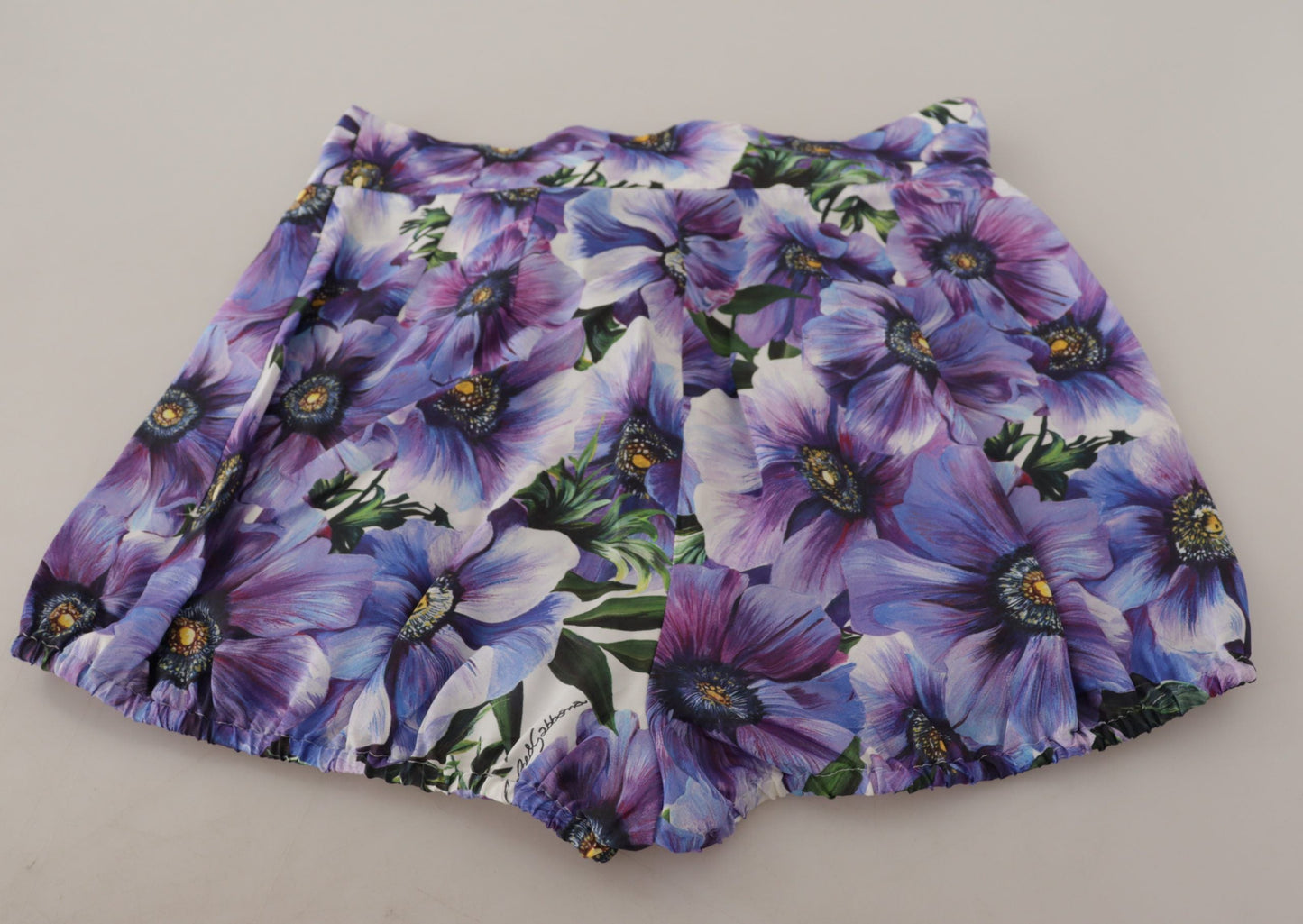 Purple Anemone High Waist Hot Pants Shorts