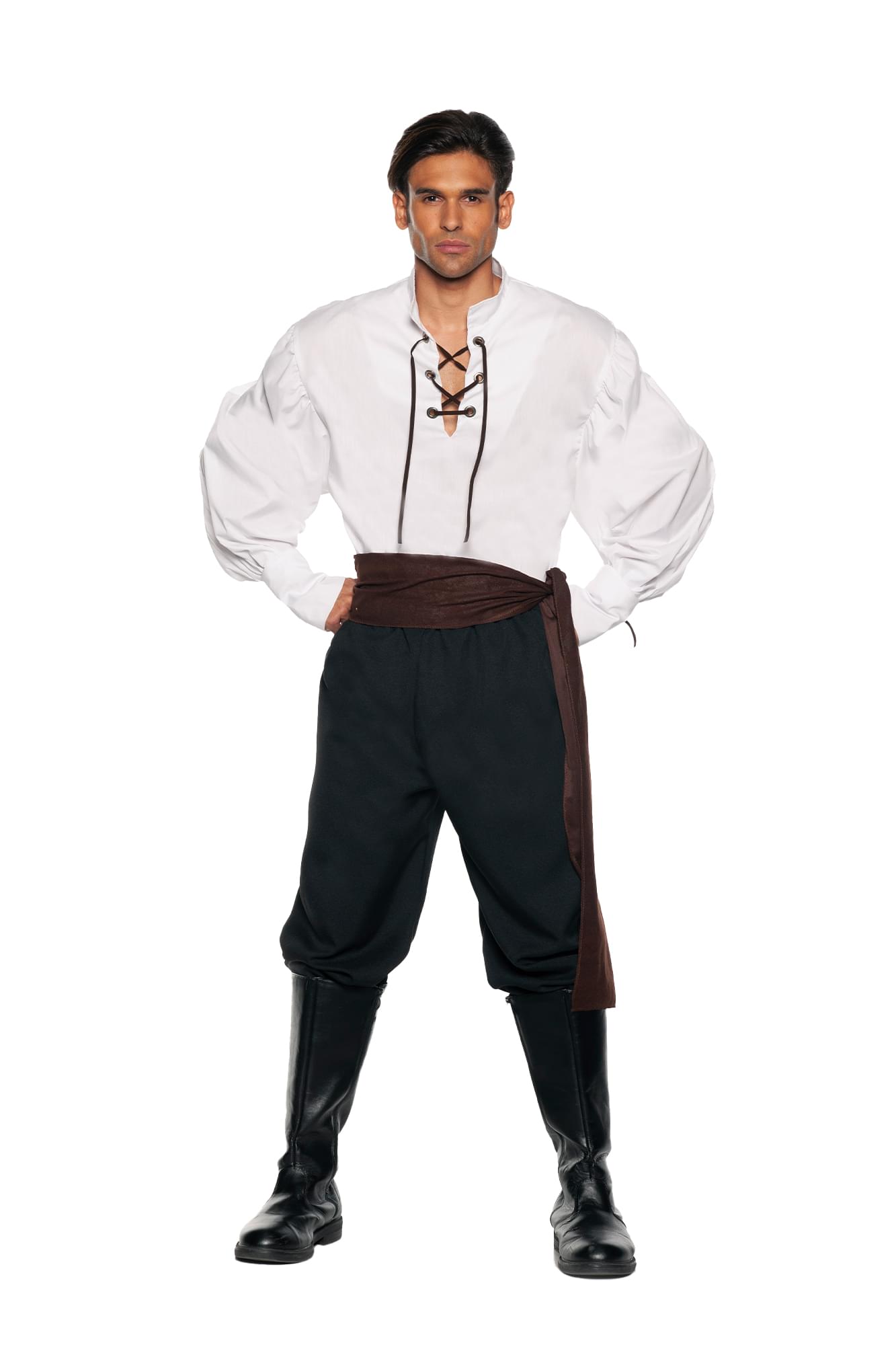 White Renaissance Shirt Adult Costume | XX-Large