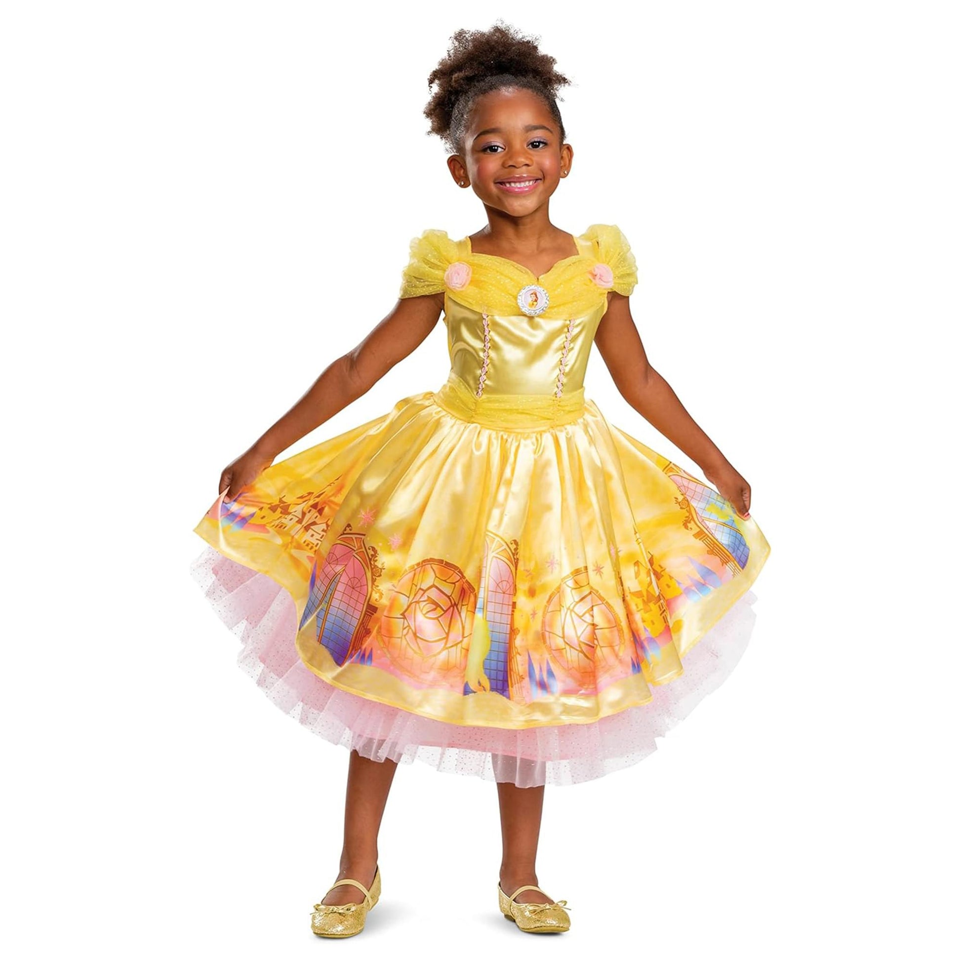 Disney Beauty and the Beast Belle Deluxe Toddler Costume | M (3T-4T)