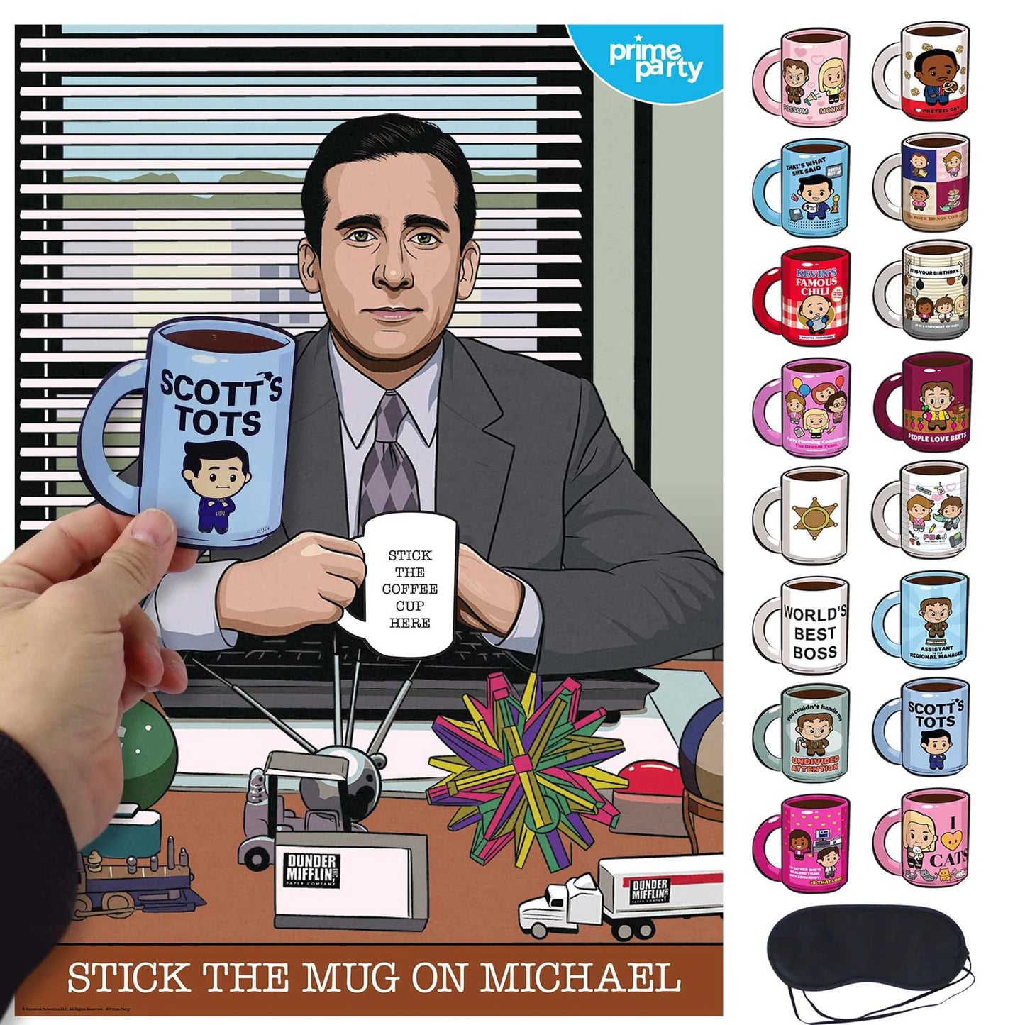 The Office Michael Scott's Coffee Pin-The-Cup Party Game