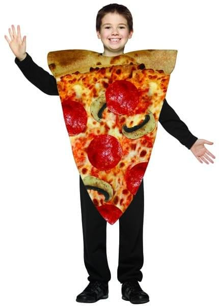 Funny Food Italian Pizza Slice Child Costume 7-10