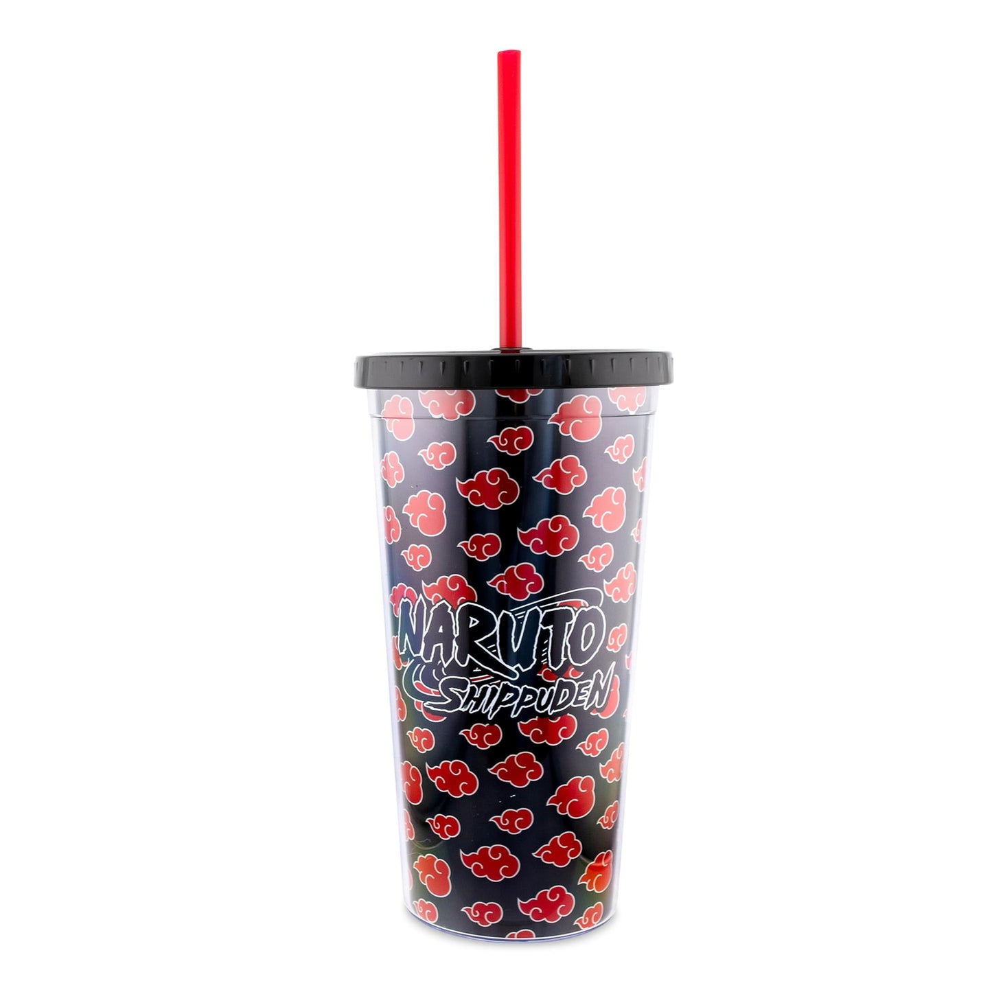 Naruto Shippuden Akatsuki 20-Ounce Carnival Cup With Lid and Straw