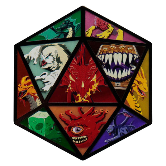 Dungeons & Dragons D20 Die Metal Medallion