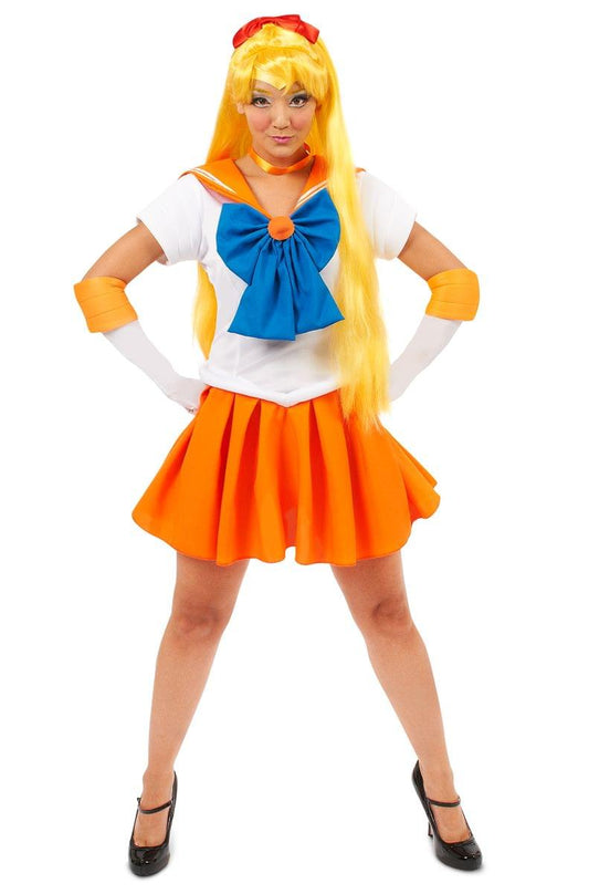 Sailor Moon Venus Sexy Adult Costume Small