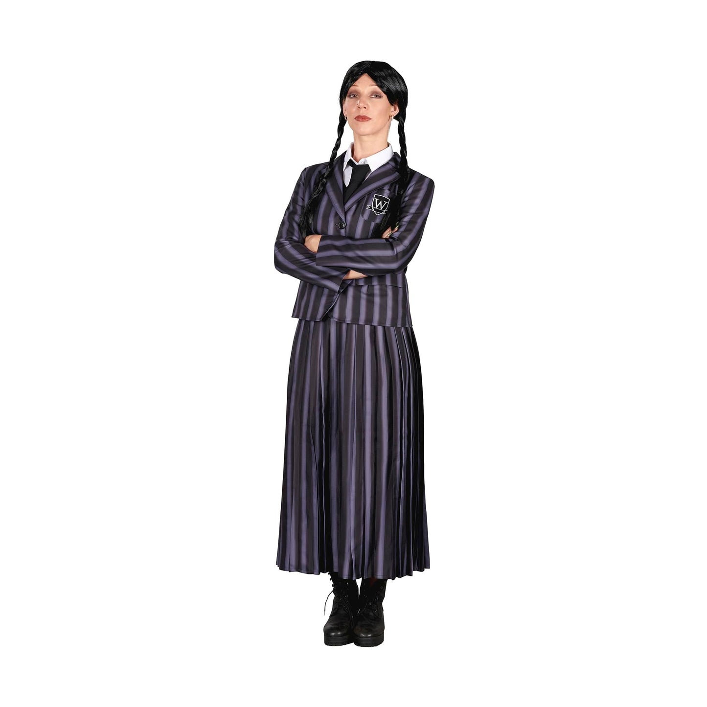 Gothic Girl School Uniform Adult Costume | Large