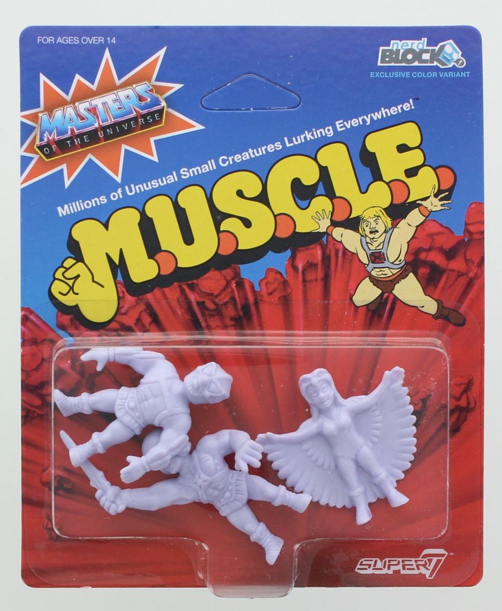 Masters of the Universe M.U.S.C.L.E. 3-Pack: He-Man II, Sorceress, Stratos