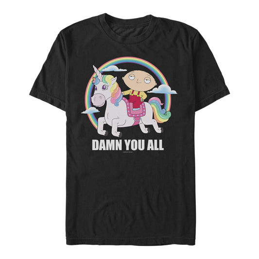Family Guy Stewie Unicorn Short Sleeve T-Shirt | Large