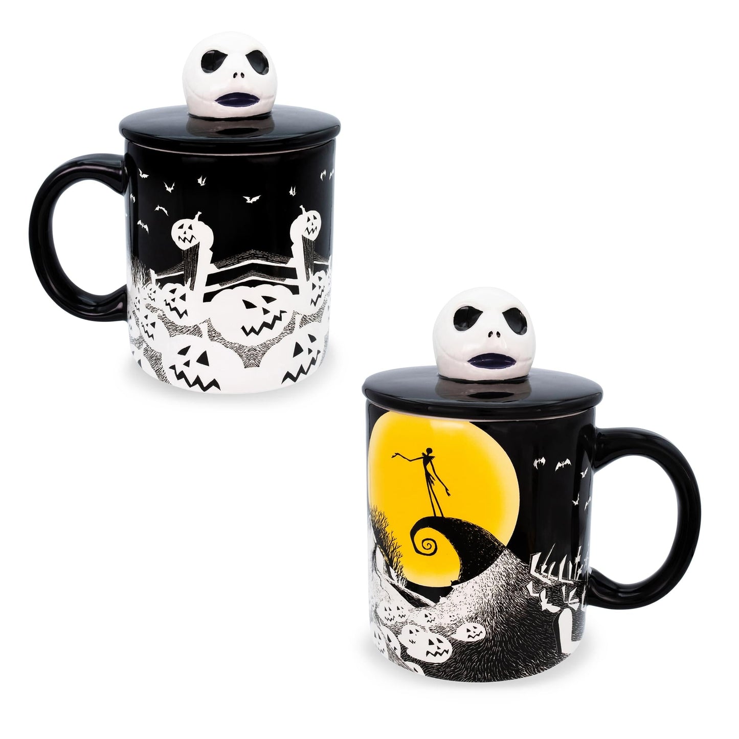 Disney The Nightmare Before Christmas Jack Ceramic Mug With Sculpted Lid