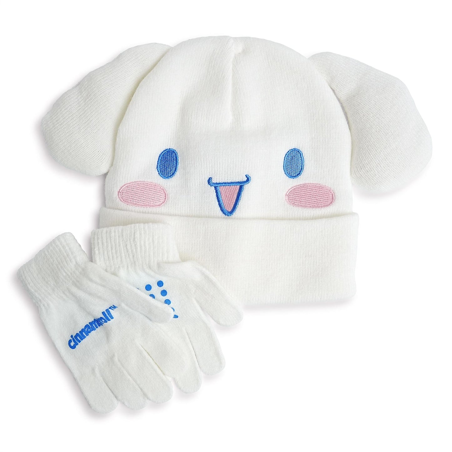 Sanrio Hello Kitty & Friends Cinnamoroll Knit Beanie & Gloves Set