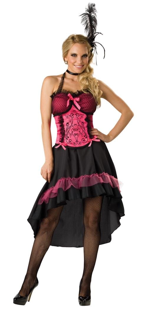 Saloon Gal Dress Western Girl Corset Designer Costume Adult Small