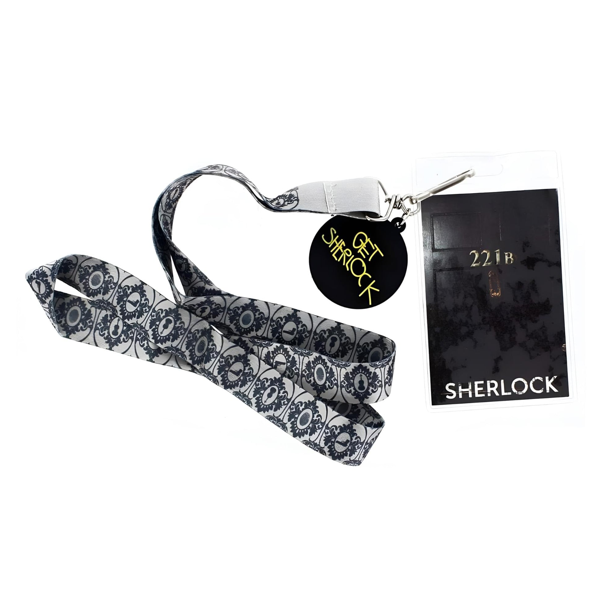 Sherlock Holmes 221B with 2D Get Sherlocked Lanyard Charm