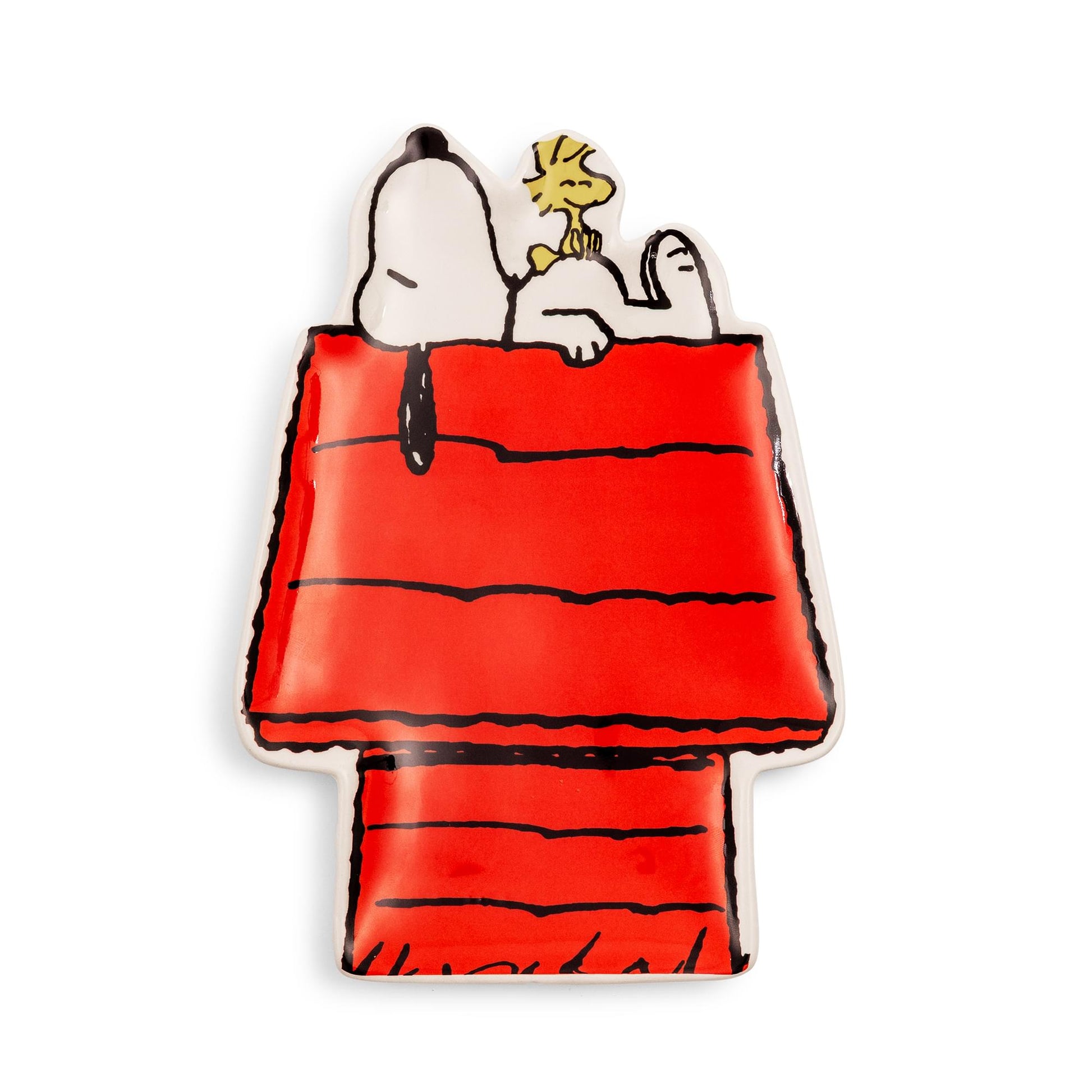 Peanuts Snoopy And Woodstock Sculpted Ceramic Trinket Tray