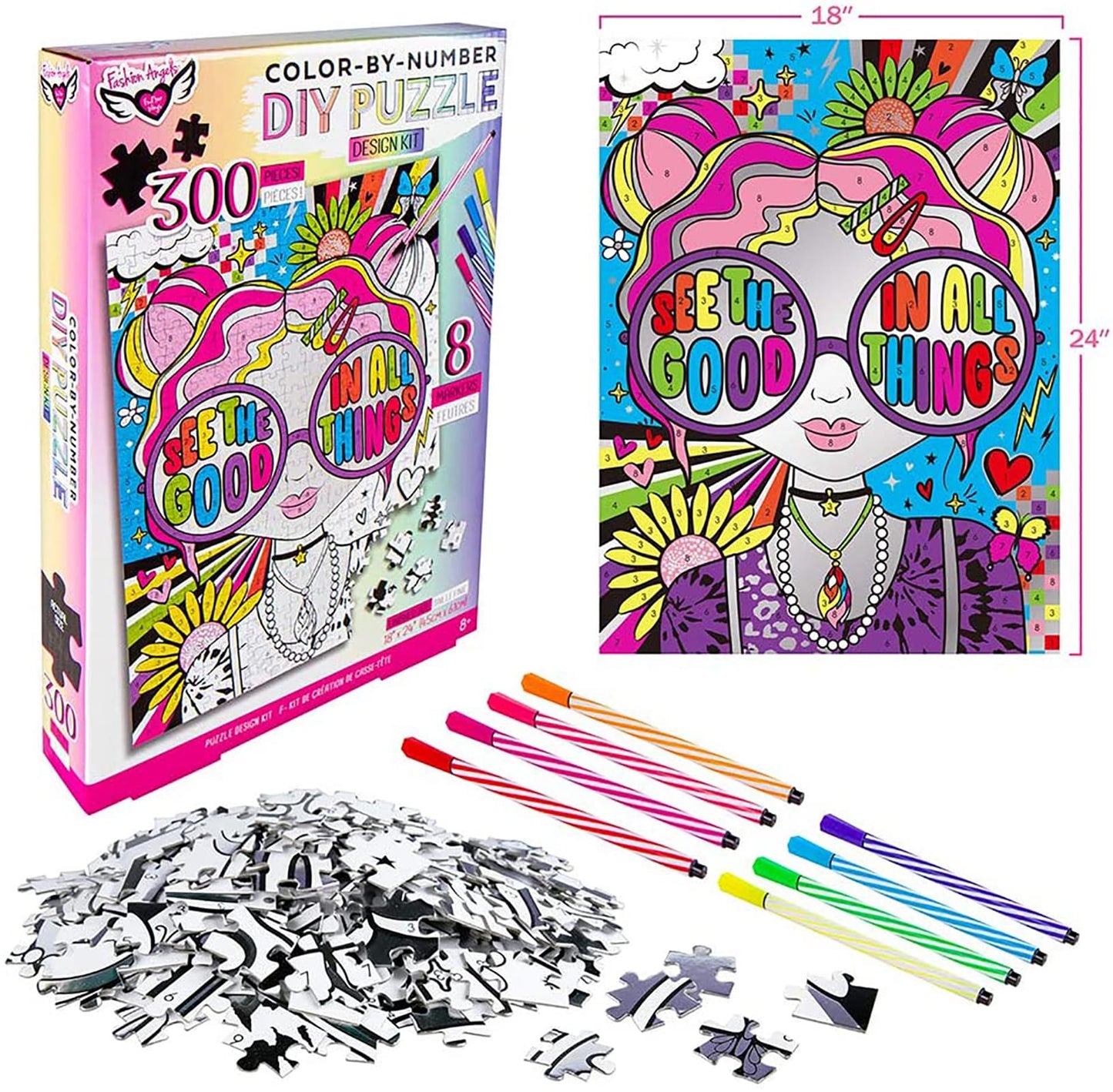 Fashion Angels See The Good Coloring Puzzle