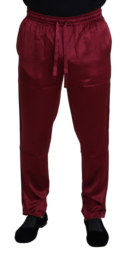 Bordeaux Silk DG Sleep Lounge Pants