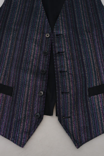 Multicolor Polyester Waistcoat Dress Formal Vest