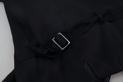 Multicolor Polyester Waistcoat Dress Formal Vest