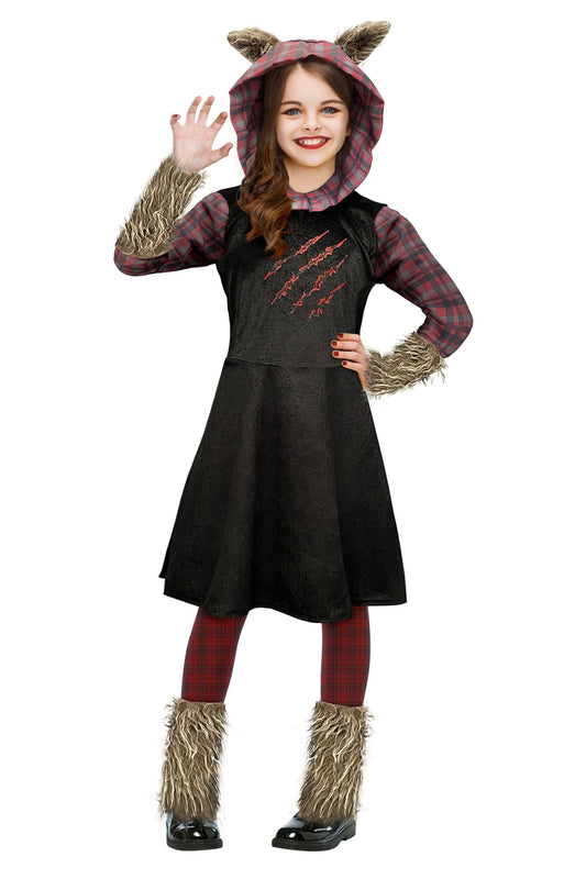 Werewolf Girls Costume | Child Size 5/7