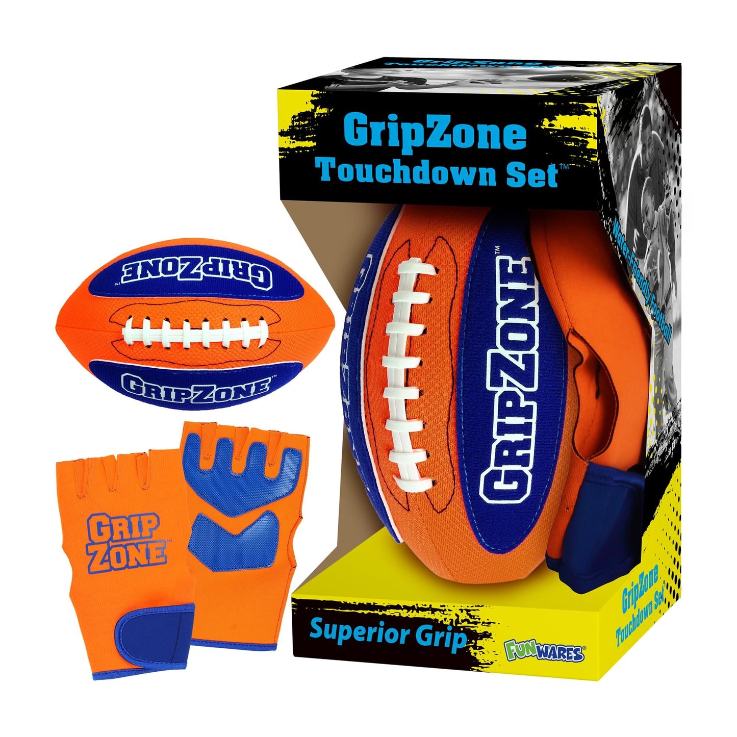 GripZone Waterproof Football Touchdown Set