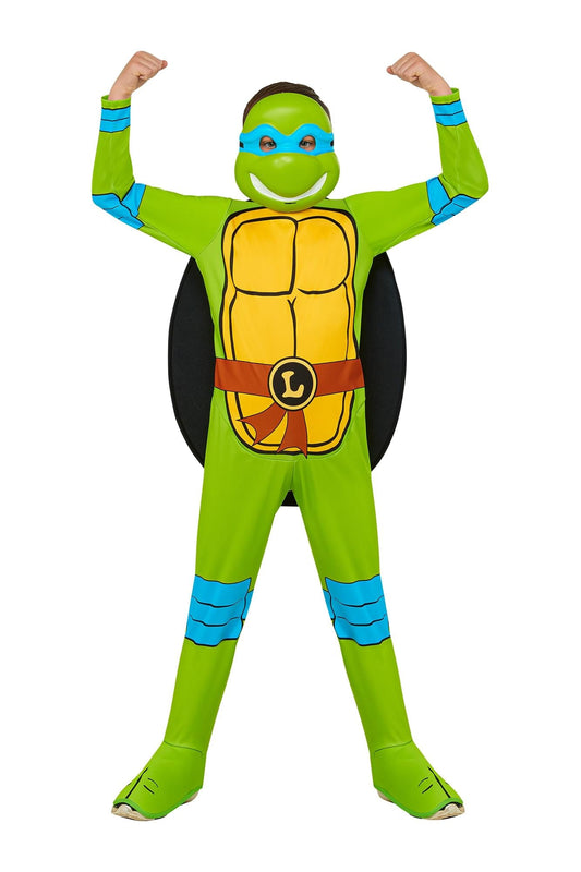 TMNT Leonardo Boy's Costume Jumpsuit and Mask | Large
