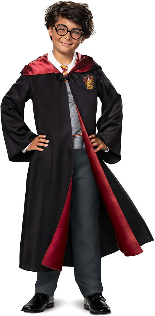 Harry Potter Deluxe Hooded Robe and Jumpsuit Child Costume | Small (4-6)