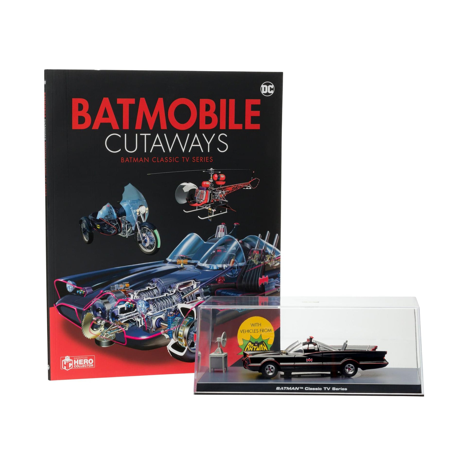 Eaglemoss DC Batmobile Cutaways Book and Collectible Car Batman Classic TV