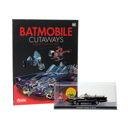 Eaglemoss DC Batmobile Cutaways Book and Collectible Car Batman Classic TV