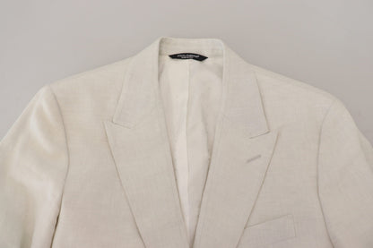 White Linen Slim Fit Jacket Blazer