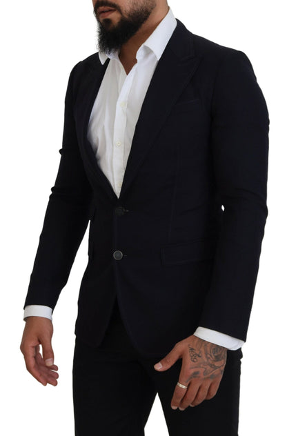 Blue Wool Formal Taormina Blazer