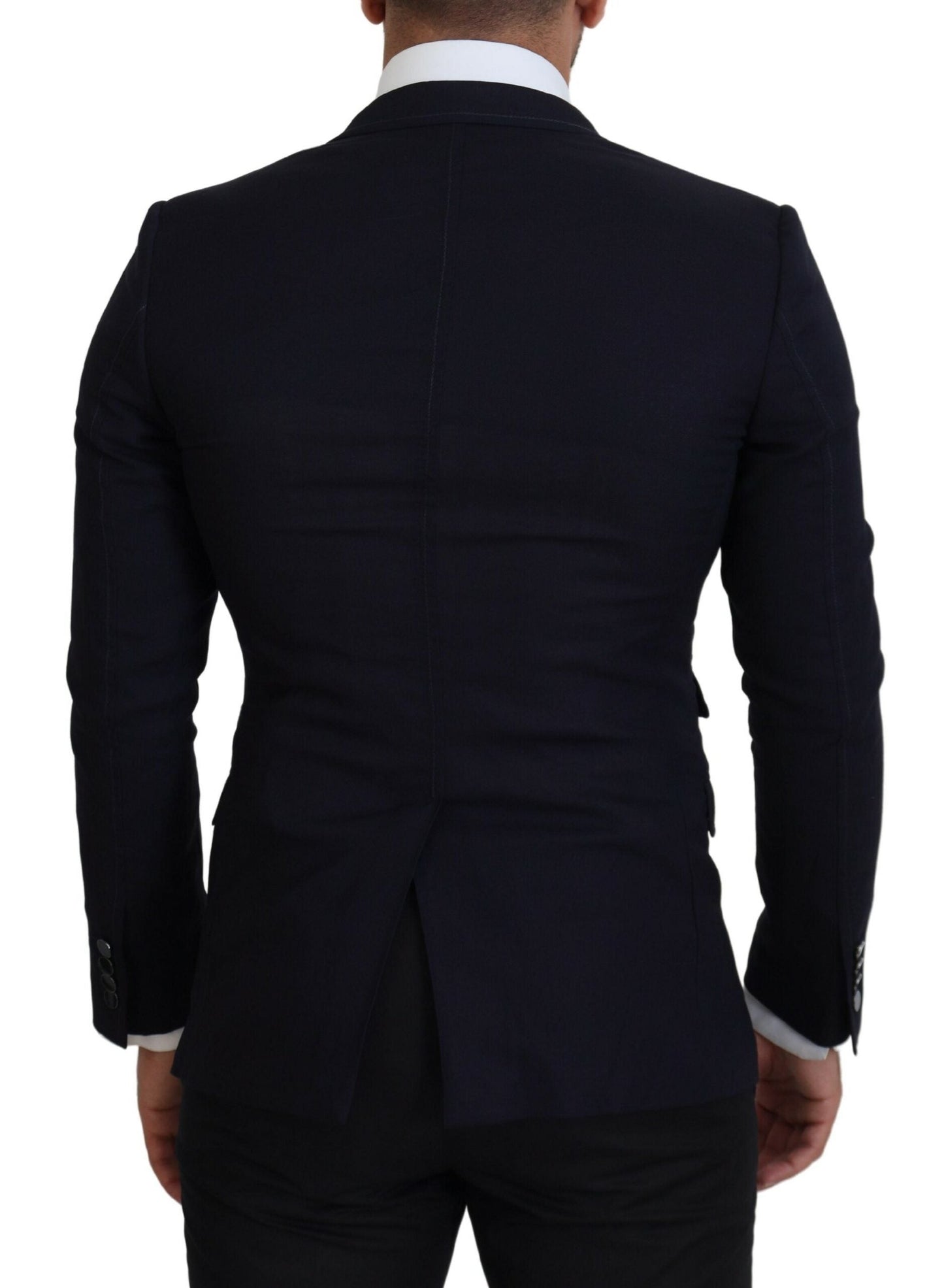 Blue Wool Formal Taormina Blazer
